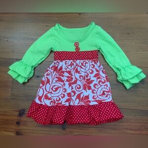 Christmas Dress. 3-6 months.